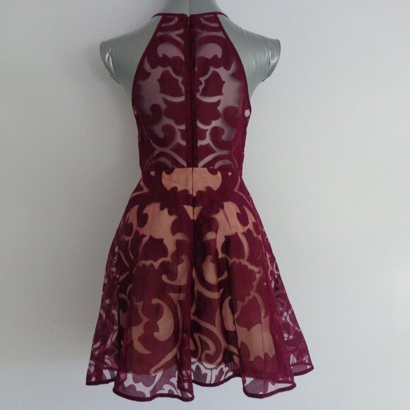 KEEPSAKE THE LABEL‎ Romantic Rebel Burnout Lace Skater Dress Size S - Picture 3 of 8